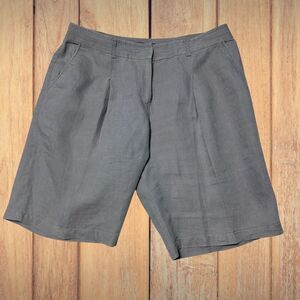 Layfayette‎ 148 Womens Linen Shorts Size 6 Tan Comfy Lightweight Sustainable